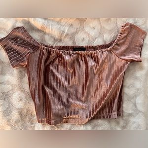 Velvet Crop Top